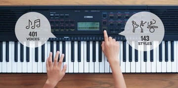 YAMAHA PSR-E273 Keyboard ze Statywem i Zasilaczem