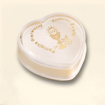 PUDEŁKO na różaniec Pamiątka I Komunii Św. Serce