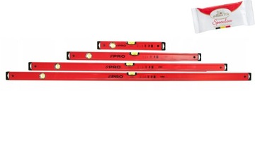 POZIOMNICA PRO ZESTAW 4 SZT 40 - 200 CM POLSKIE