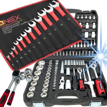 ZESTAW KLUCZY 108 szt. KLUCZE NASADOWE TORX PLUS KLUCZE NA MACIE 6-32 PROFI