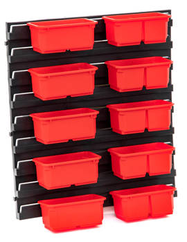 ŚCIANKA Z KUBEŁKAMI ORGANIZER PUDEŁKA QBRICK 11EL