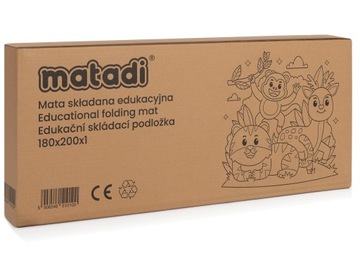 ОБРАЗОВАТЕЛЬНЫЙ КОВРИК ДЛЯ ДЕТЕЙ, ДВУСТОРОННИЙ XPE, СКЛАДНОЙ 180x200 MATADI