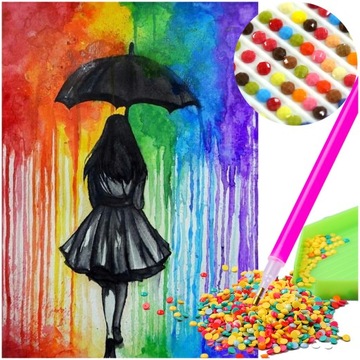 ZESTAW do DIAMOND PAINTING Haft Diamentowy OBRAZ 5D Wyklejanka Diamentowa