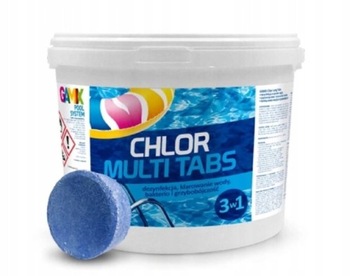 MULTI TABLETKI GAMIX CHLOR TABS 3w1 DO BASENU 5kg