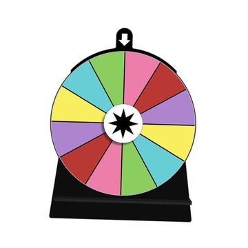 Красочная прялка, редактируемая интерактивная игра, акриловая питьевая вода, 12 мест