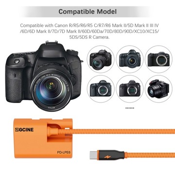 ZGCINE PD-LPE6 Type-C — это аккумулятор-пустышка LP-E6NH.