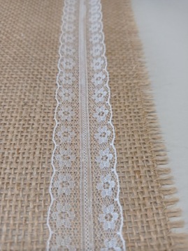 1 шт. Подставка для столовых приборов из натурального джута, кружево.