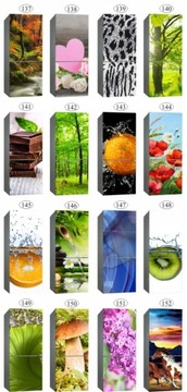 Наклейка на холодильник, 3D шпон кожи, фотообои ХИТ