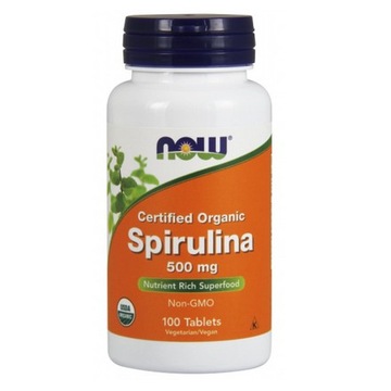 NOW FOODS SPIRULINA NATURALNA ALGA 500mg 100 tabl.