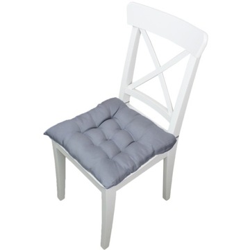 СТЕГАНАЯ ПОДУШКА САДОВОГО СТУЛА НА ЛЕМЯХ 40х40 СМ С ЗАВЯЗКОЙ П