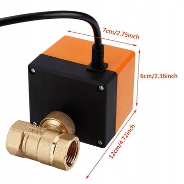 Шаровой электромагнитный клапан с приводом, привод 220 В переменного тока