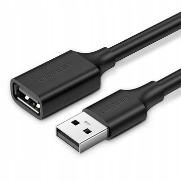 Kabel USB 2.0 przedłużający UGREEN US103 3m czarny