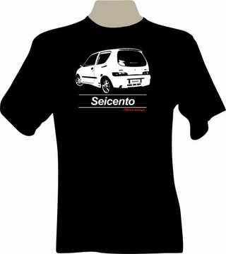 KOSZULKA T-shirt z nadrukiem Fiat Seicento Sporting