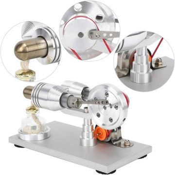 LUX Model Generator Silnik Stirlinga z lampką LED