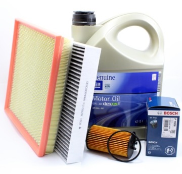 ZESTAW FILTRÓW + OLEJ GM OPEL ASTRA J 1.4T 1.6T