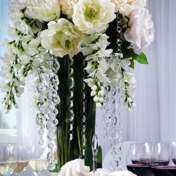 Хрустальная гирлянда -цепь алмазы бусины 1м