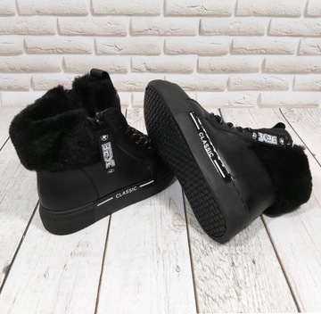 СПОРТИВНЫЕ БОТИНКИ НА МЕХЕ НА МОЛНИИ, размер 38