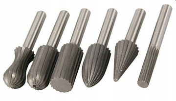 НАБОР ФРЕЗ С ХВОСТОВИКОМ HSS, 6 ПРЕДМЕТОВ