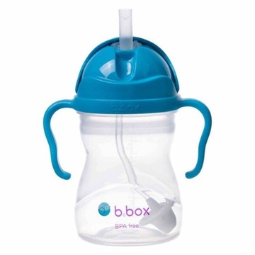 B.box bidon dla dzieci - kubek niekapek ze słomką 240 ml kobaltowy 6m+