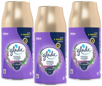 GLADE Odświeżacz LAVENDER & ALOE 269 ml zapasy x3