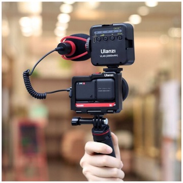Алюминиевая рамка ULANZI VLOG для микрофона и светодиодной лампы для Insta360 One R