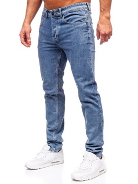 SPODNIE JEANSOWE MĘSKIE SLIM FIT GRANATOWE MP0192BC DENLEY_30/S