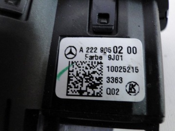 MERCEDES S TŘÍDA W222 222 217 W217 PŘED FACELIFT PŘEPÍNAČ SVĚTEL
