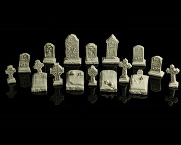 Alien - Resin Gravestones [16szt] 28mm - Nagrobki