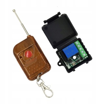 PRZEKŹNIK 12V Z PILOTEM ODBIORNIK PRZEŁĄCZNIK RADIOLINIA STEROWANIE 100m