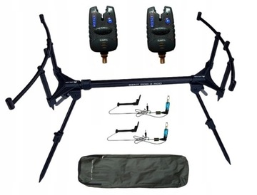 Zestaw Karpiowy Rod Pod 2x Sygnalizator 2x Swinger