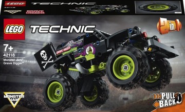 LEGO TECHNIC MONSTER TRUCK 42118 MONSTER JAM ZESTAW GRAVE DIGGER 2W1