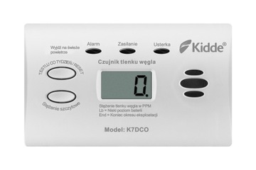 KIDDE K7DCO ЖК-детектор угарного газа - 10 ЛЕТ