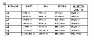 SUKIENKA KOPERTOWA Z SATYNY. MODEL WYSZCZUPLAJĄCY. IDEALNA NA ŚWIĘTA 48