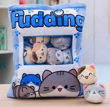 ПОДУШКА-ПУДИНГ С УЗОРАМИ БРОСАЮЩИХ ТАСЛИНОВ