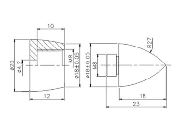 Штырь для громкоговорителя HD-14