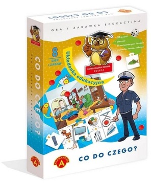 GRA PLANSZOWA dla Dzieci Co do Czego? DŁUGA ZABAWA
