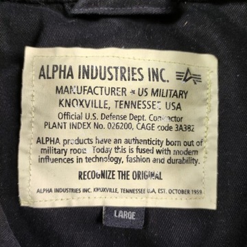 Kurtka Militarna ALPHA INDUSTRIES M65 Wojskowa L