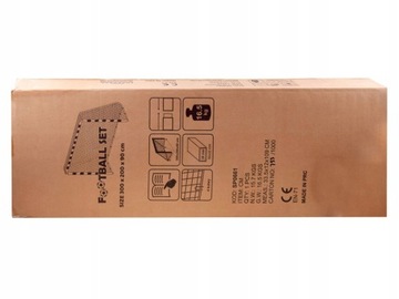 DUŻA BRAMKA PIŁKARSKA STADION STALOWA DLA DZIECI 300x205x90cm + SIATKA