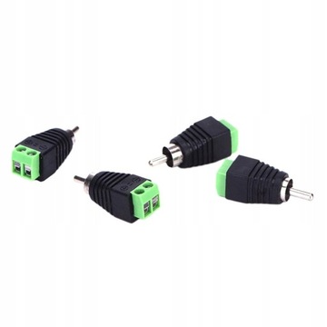 4 szt. Kabel głośnikowy do Audio męski RCA