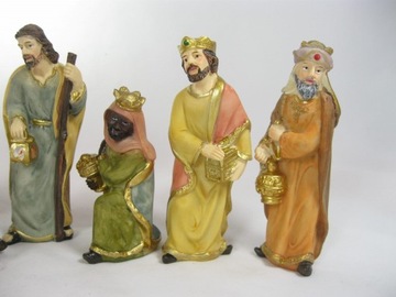 ŚLICZNE Figurki Figury do Szopki Bożonarodzeniowej 11-części maks. 9cm wys.