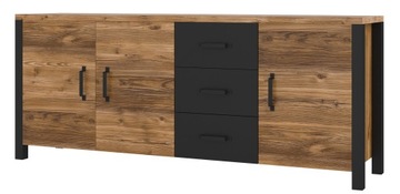 Komoda pojemna szafka z szufladami Credenza do salonu appenzeller 147 cm