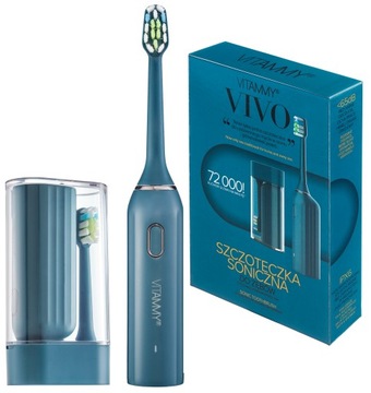 SZCZOTECZKA SONICZNA ELEKTRYCZNA DO ZĘBÓW VITAMMY VIVO +ETUI USB 3PROGRAMY