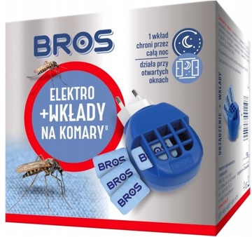 BROS elektro urządzenie +10 wkładów na komary