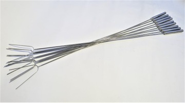 Kije do ogniska stal nierdzewna 10szt 120cm