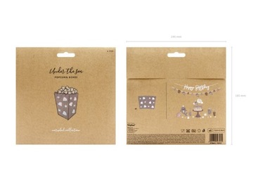 Морские коробки для попкорна Mermaid Narwhal Sea World Shells, 6 шт.