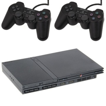 KONSOLA PLAYSTATION 2 PS2 ZESTAW KOMPLETNY ORYGINALNE AKCESORIA SONY 2 PADY