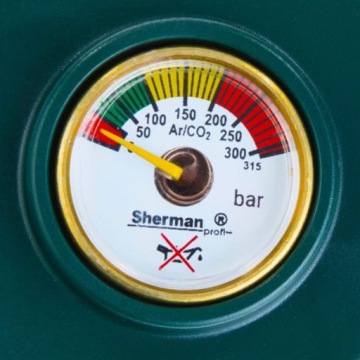 Редуктор Sherman RBN Mini CO2/аргон с ротаметром на 200 бар