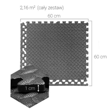 КОВР ПАЗЗЛ НАПОЛЬНЫЙ ДЛЯ ТРЕНАЖЕРОВ ТРЕНАЖЕРА, ТОЛСТАЯ РЕЗИНА