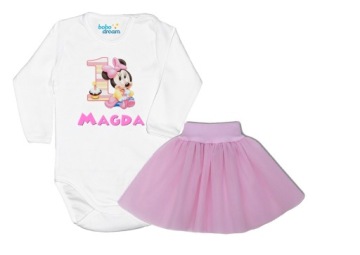 Zestaw body spódniczka Urodziny Mam Roczek 92