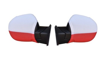 POKROWCE NA LUSTERKA SAMOCHÓD FLAGA POLSKA KIBIC